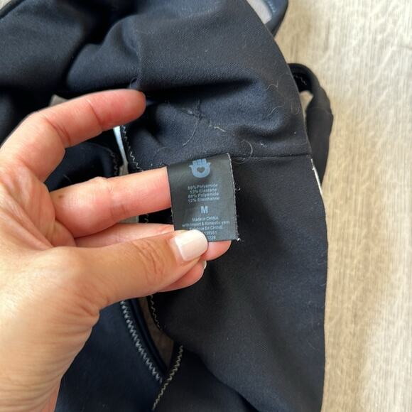 Spiritual Gangster Shakti Side Stripe Black Silver Sports Bra Size M - Picture 7 of 8